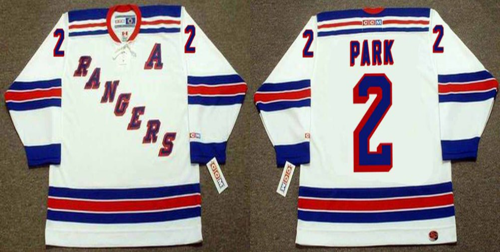 2019 Men New York Rangers #2 Park white CCM NHL jerseys->new york rangers->NHL Jersey